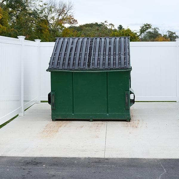 we provide customizable service plans for our commercial dumpsters, with options ranging from daily to regular monthly pickup